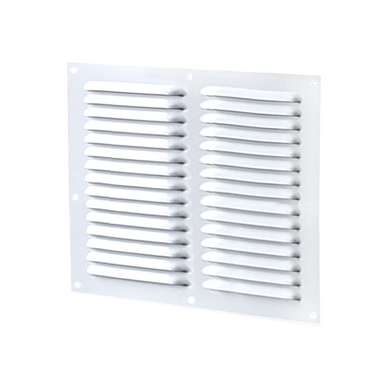 Rejilla De Ventilaci N Cuadrada Filas Mm Cm Aluminio Blanco