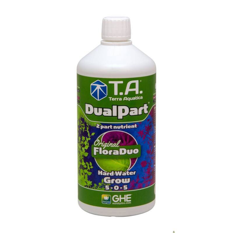 Engrais De Croissance Dualpart Grow Eau Dure 1L Terra Aquatica GHE