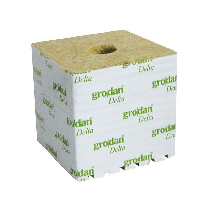 8 Cubes de laine de roche 7.5cm x 7.5cm x 6.5cm - Grodan