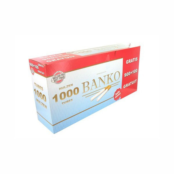 Banko - Caixa De 1000 Tubos De Cigarros Vides