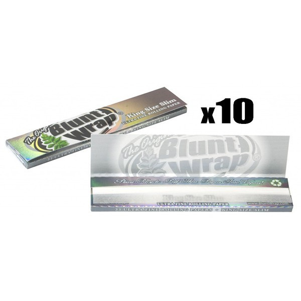 Le Lot De 10 Carnets De Blunt Wrap Kss Silver 33F/Carnet