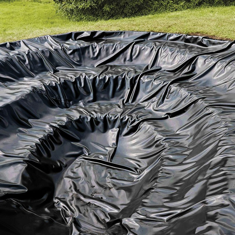 Liner de bassin en PVC 10 m x 6 m 0,5 mm noir, bâche pour le bassin de  jardin