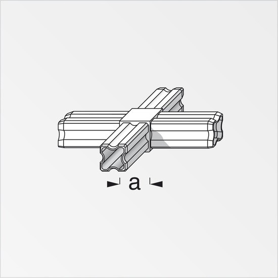 CONECTOR TRANSVERSAL BRANCO 23,5MM 4 FÉRULAS