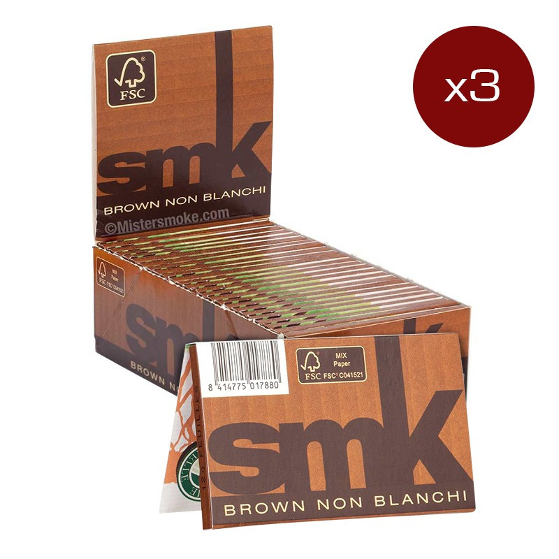 PACK OF 3 BTES OF 50 SMK BOOKLETS BROWN SHEETS (32F/BOOKLET)