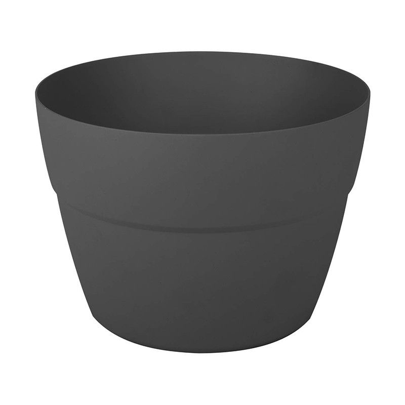 Pot Cavalier Cancun - Ø29x20.6cm 8L gris anthracite - EDA Plastique