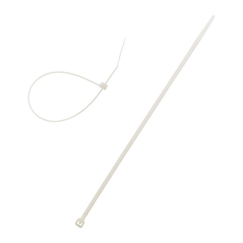 Set of 20 transparent cable ties 3.6 x 200mm