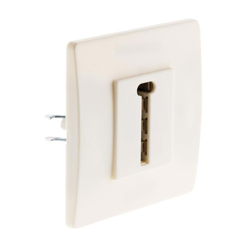 8-pin telephone wall socket Diwone white + claws
