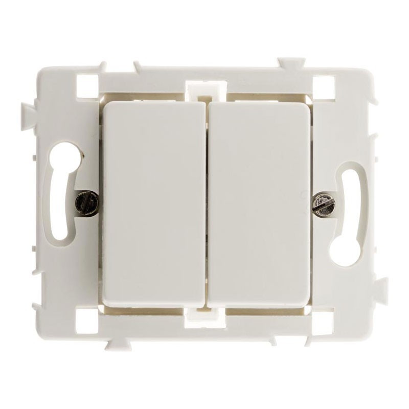 TENBY Interrupteur Blanc Uni Long Plat Fluo 2061 Comme les photos ci-dessous