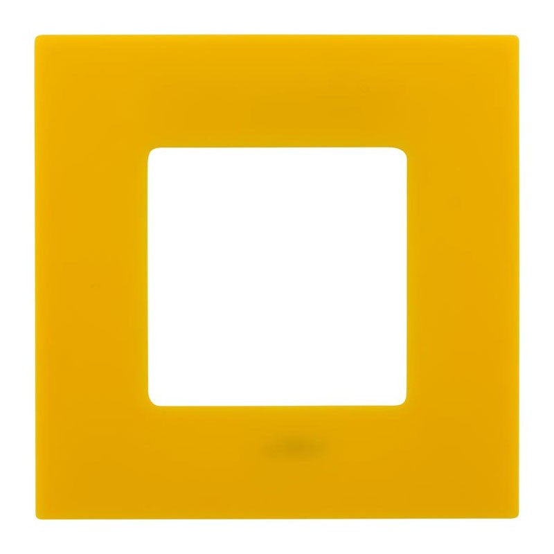 Schalter- und Steckdosenplatte Clarys gelb