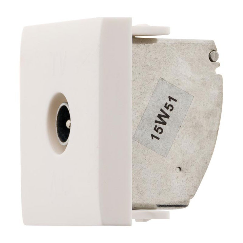 SIMPLEA TV WALL SOCKET 9.52 MATT WHITE