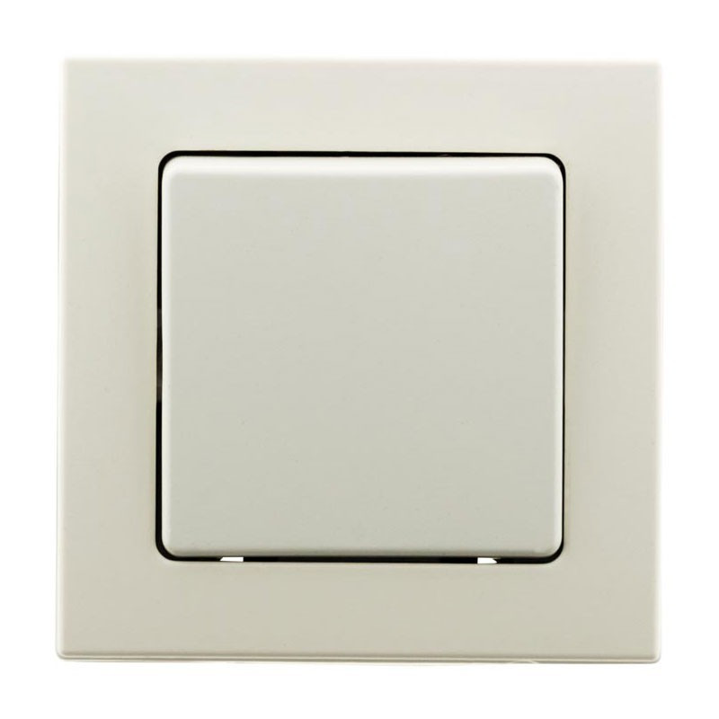Push button switch 10A surface mounted Bel View white
