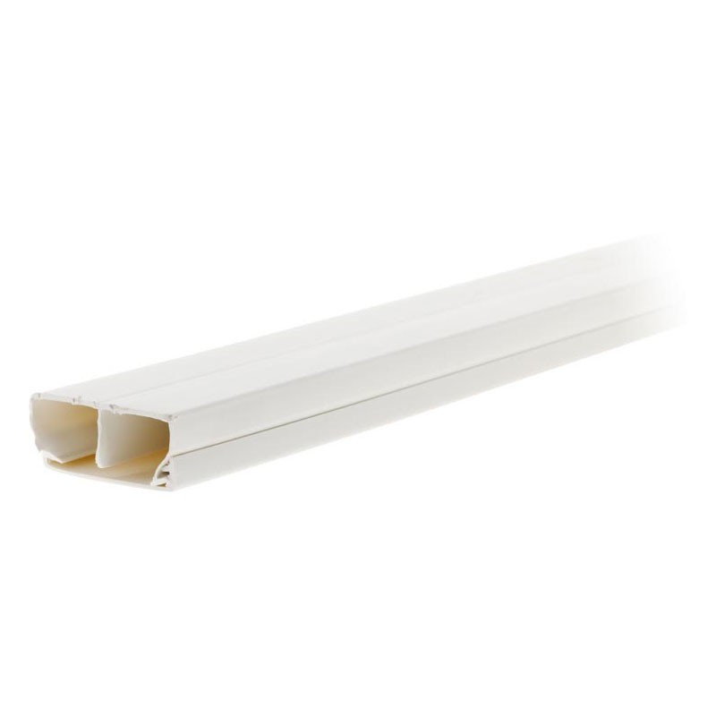 Moulding with compartment 50x20mm white 2m RAL9016 Zenitech