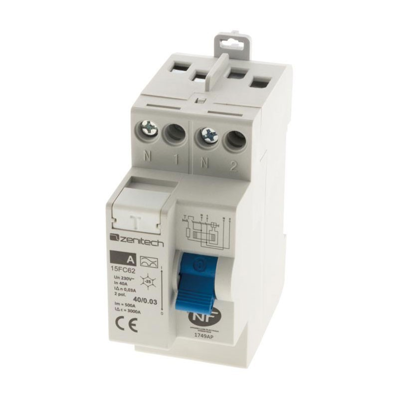 Differential switch 40/2-30mA type A Zenitech