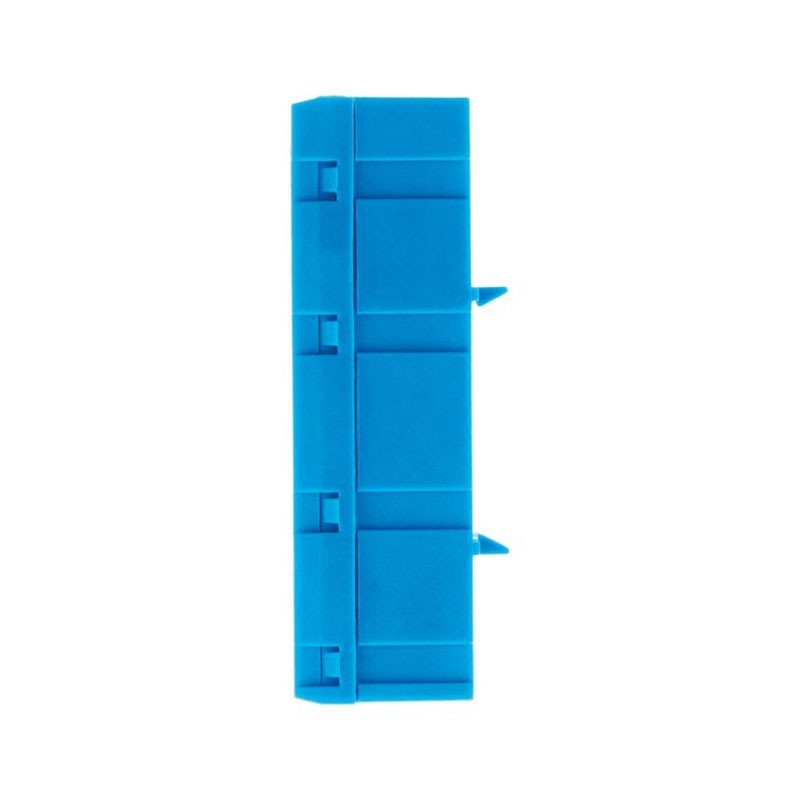 Blauwe neutraal klemmenblok 12 modules Zenitech