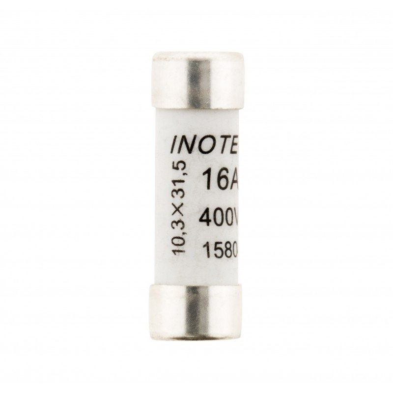 Set of 3 ceramic fuses 10.3X31.5-16A-without sight glass -CE