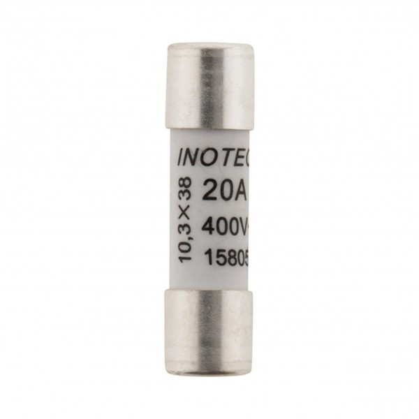 Set of 3 ceramic fuses 10.3X38-20A-without sight glass -CE