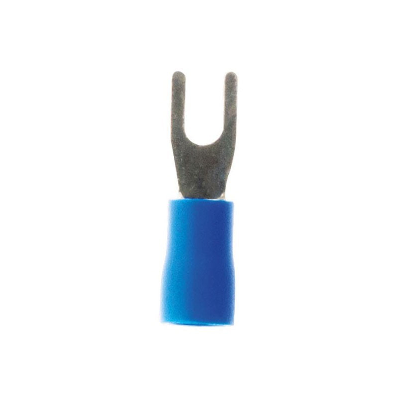 10 blaue 3mm-Foruches-Kabelschuhe