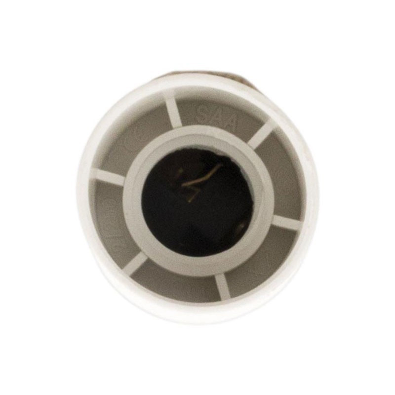 Socket E14 thermoplastic white ring B.A screw