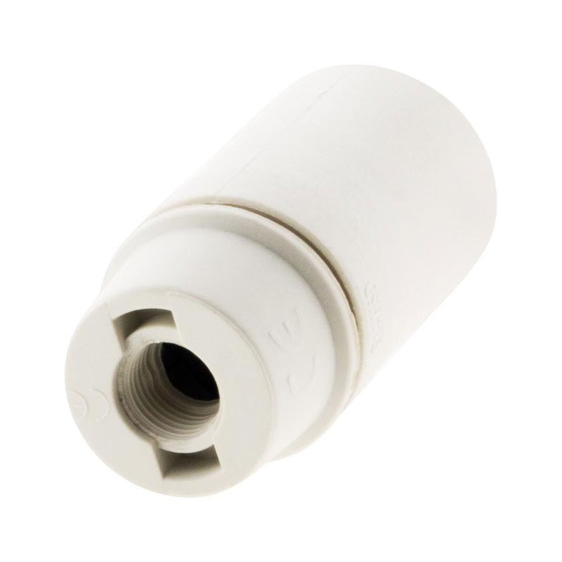 Socket E14 thermoplastic white ring B.A screw