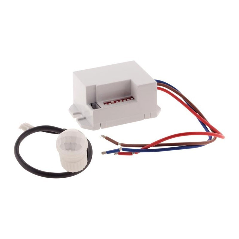 Mini detector de montagem embutida branco Elexity