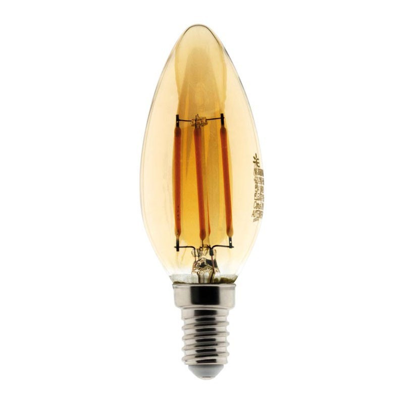 Ampoule led filament ambrée flamme 4W E14 345 lumens Elexity