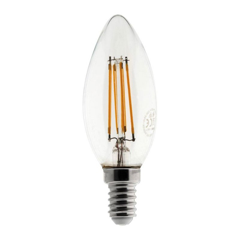 Led bulb flame filament 4W E14 2700K 400 lumens ELEXITY