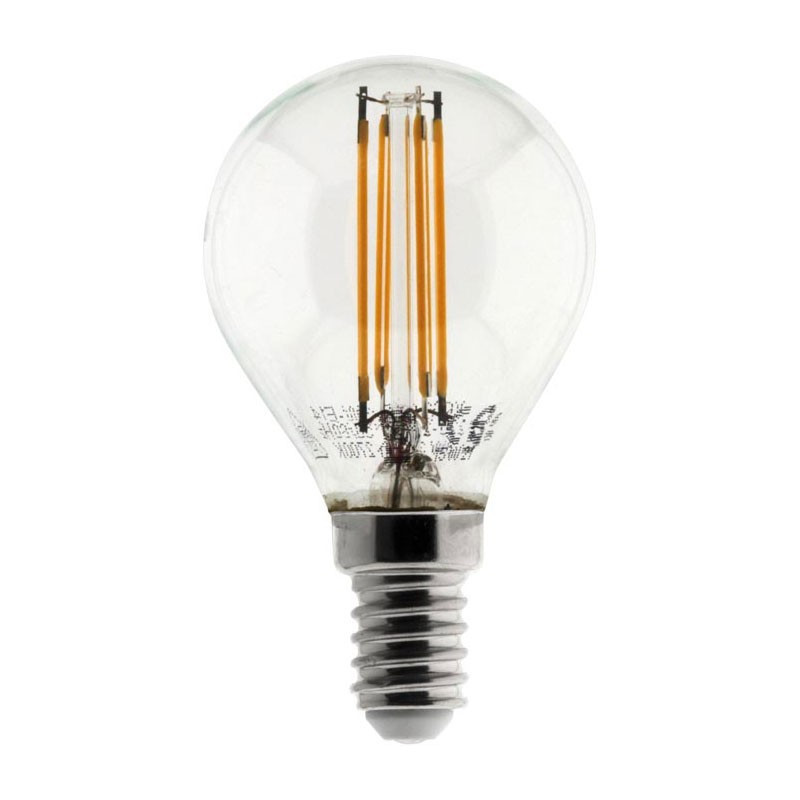 Bulb led spherical filament 4W E14 2700K 400Lumens Elexity