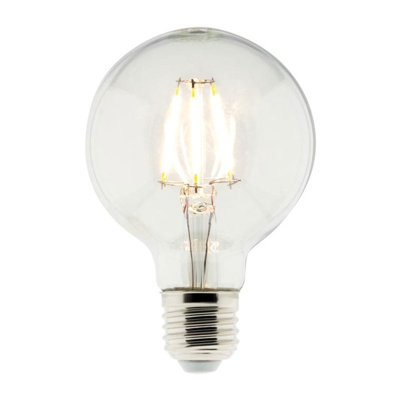 6W E27 2700K 810 Lumens Lumens ELEXITY lâmpada de chumbo de filamento de globo