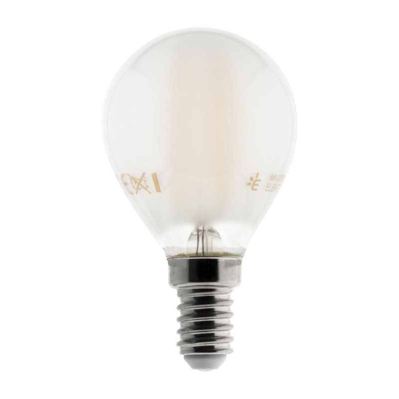 Ledlamp standaard gloeidraad bol 4W E14 400 lumen Elextity