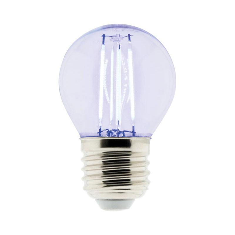Ampoule led filament sphérique 3W E27 320 lumens bleu Elexity