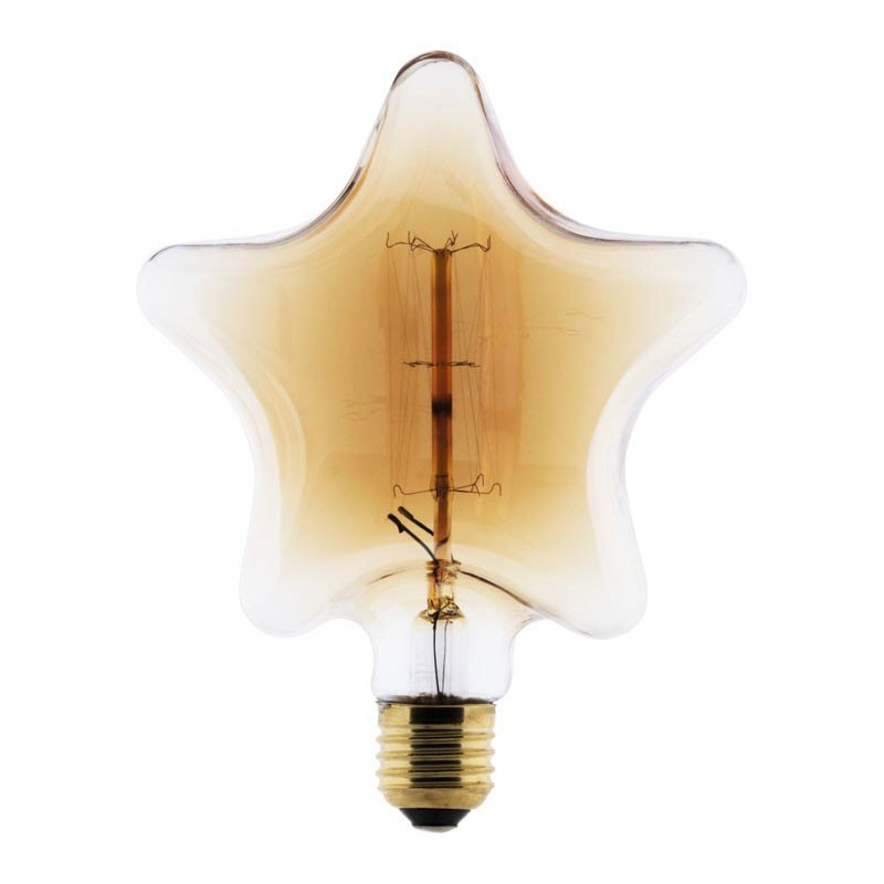 E27 Carbon filament bulb 25W star