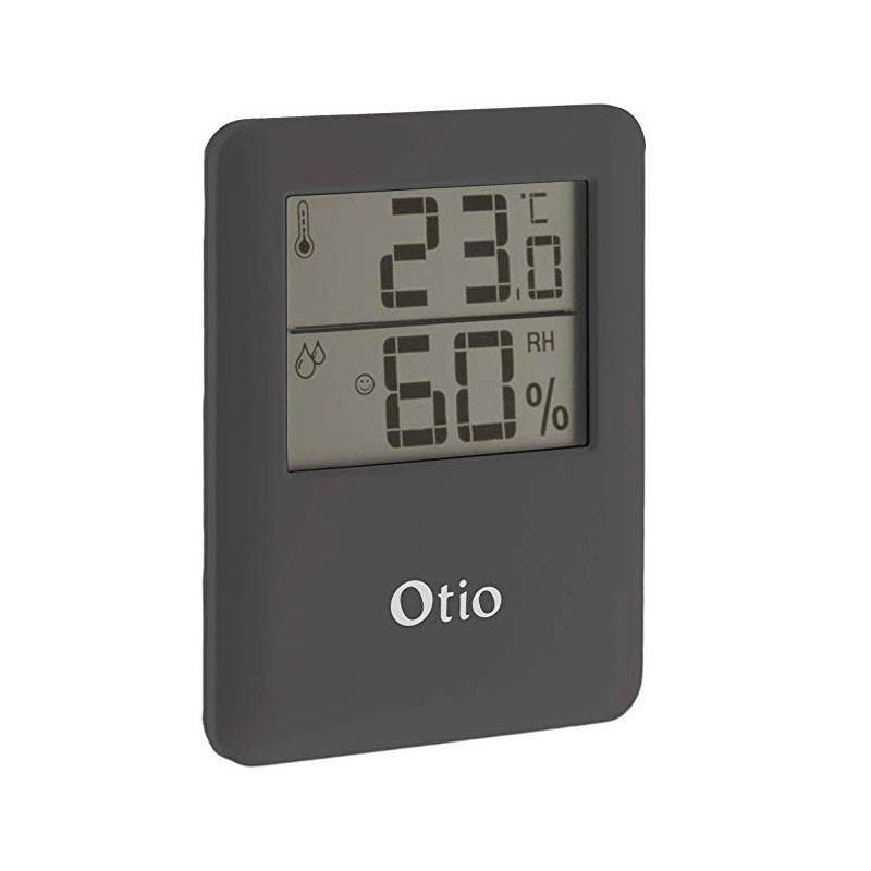 Thermometer Hygrometers grey Otio 65x80mm