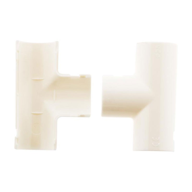 1 TE pour CONDUITS et TUBES IRL D.25MM BLANC ZENITECH