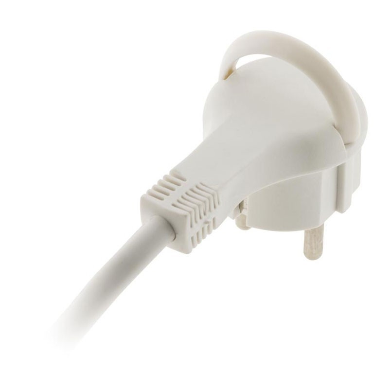 Block 4X16A + inter WHITE HO5VVF 3G1mm² cable - Length 1.5 M with EXTRAPLATE plug otio