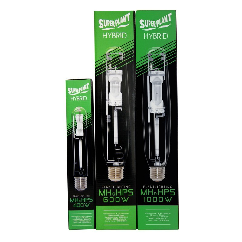 Ampoule HPS/MH - Hybride 600W - Superplant , lampe métal halide et hps , douille E40 , croissance et floraison 