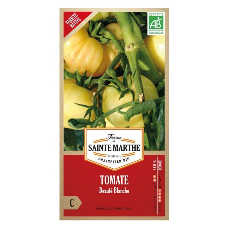  <x>La ferme Sainte Marthe</x> - White beauty tomato - Organic Seed