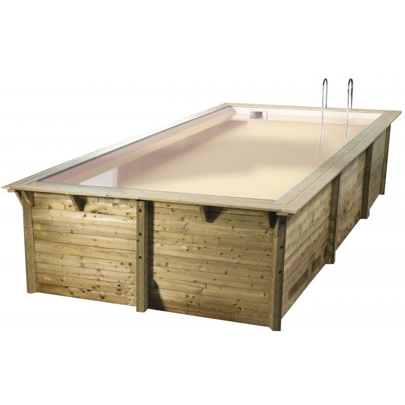 Sunwater rechthoekig zwembad 300x555cm - beige liner - Ubbink (levering : 15 dagen)