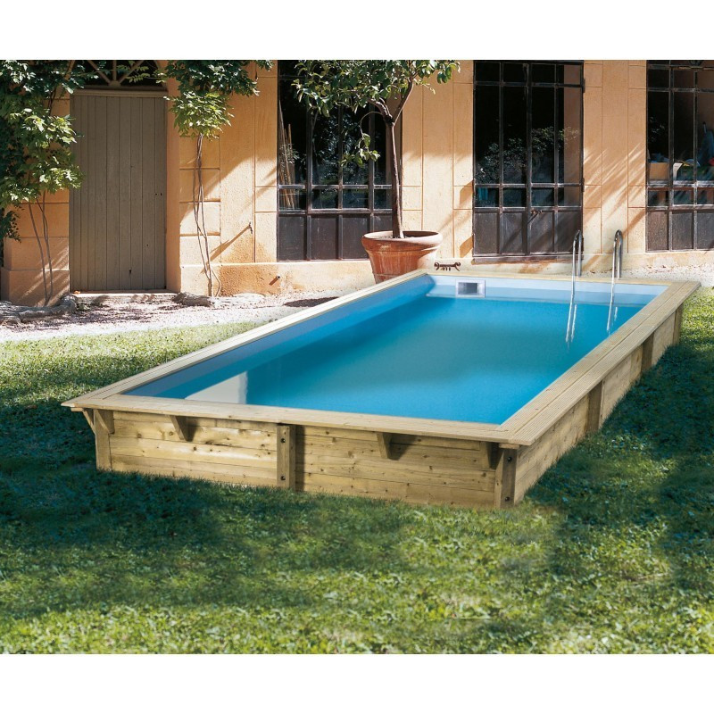 Swimming pool Azura 350x505cm - blue liner - Ubbink (delivery: 15 days)
