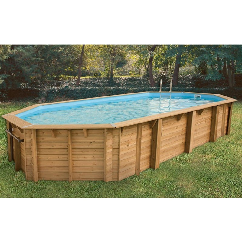 Pool Azura 400x750cm - blaue Liner - Ubbink (Lieferung: 15 Tage)