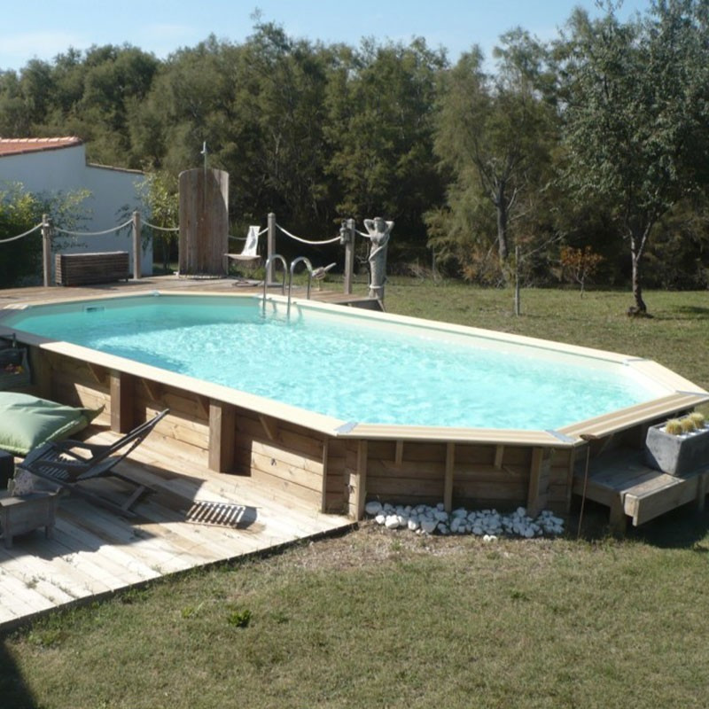 Azura zwembad 400x750cm - beige liner - Ubbink (levering : 15 dagen)
