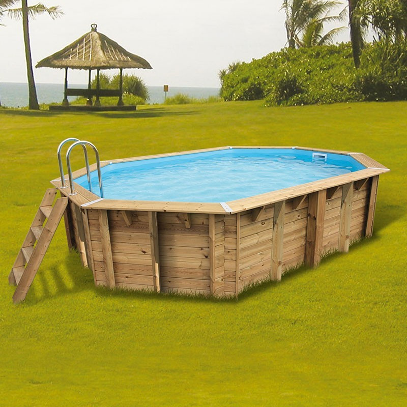 Swimmingpool Océa 355x550x120cm - blaue Folie - Ubbink (Lieferung: 15 Tage)
