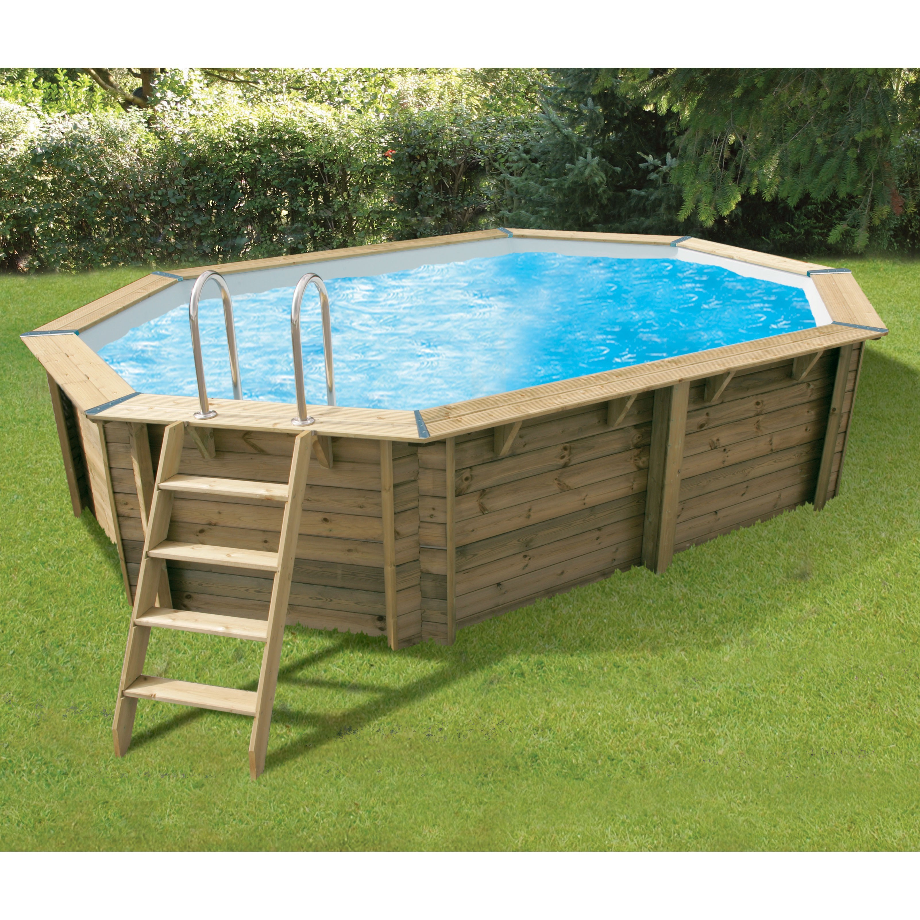 Swimming pool Océa 355x550x120cm - beige liner - Ubbink (delivery: 15 days)