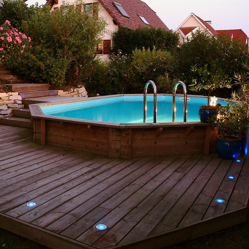 Swimmingpool Océa 470x860x130cm - blaue Folie - Ubbink (Lieferung: 15 Tage)