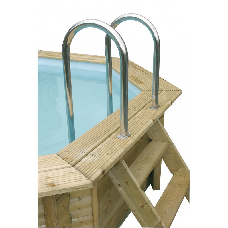 Piscine Linéa 350x650x140cm - fodera grigia - Ubbink (consegna : 15 giorni)