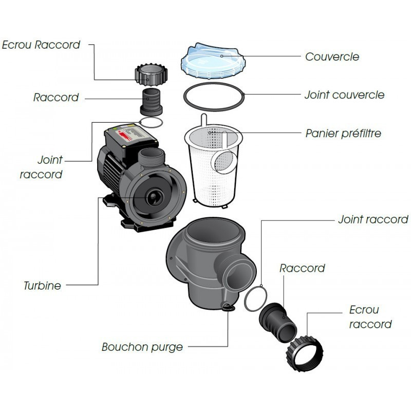 Conjunto de filtro de piscina ø400mm - 6m³/h - Ubbink (entrega: 15 dias)