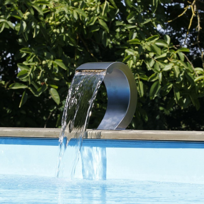 Mamba-S LED cascata fontana piscina bianca - Ubbink (consegna : 15 giorni)