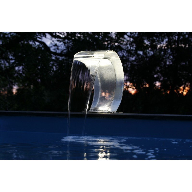 Mamba Acryl LED piscina branca com cascata - Ubbink (entrega : 15 dias)