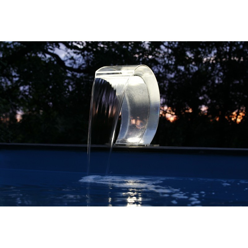 Mamba Acryl LED Wasserfall Springbrunnen Weiß Pool - Ubbink (Lieferung: 15 Tage)