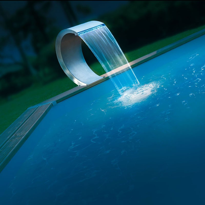 Mamba LED fontana a cascata blu piscina - Ubbink (consegna : 15 giorni)