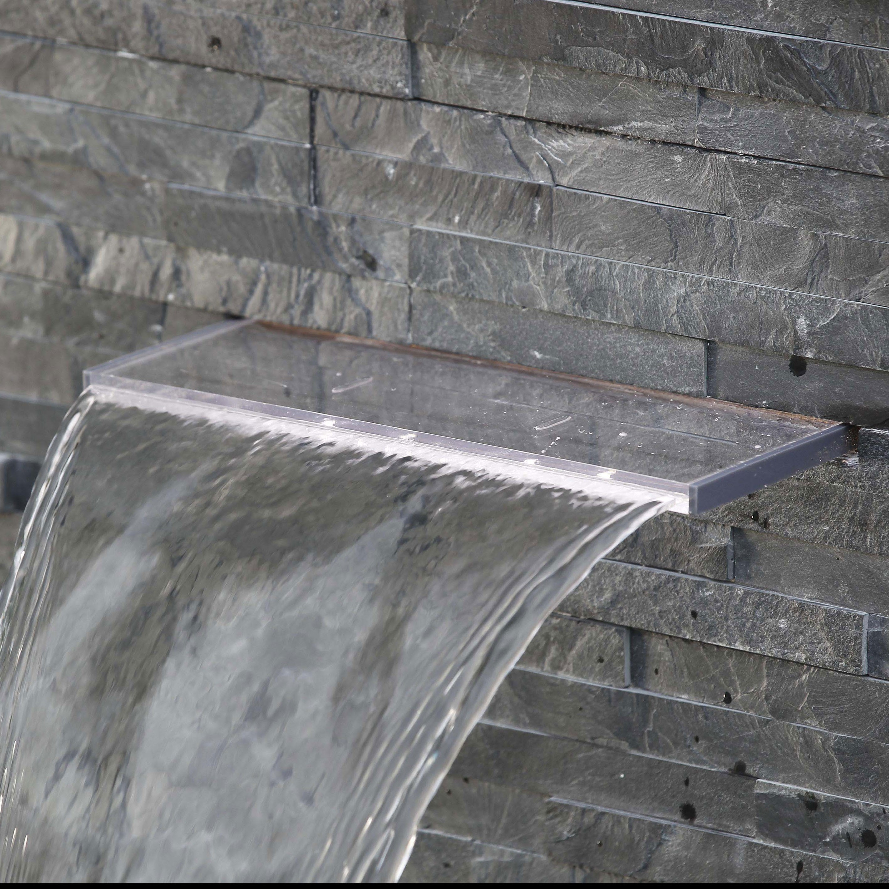 Ubbink 60 white pool waterfall - Acryl LED - fountain - Niagara
